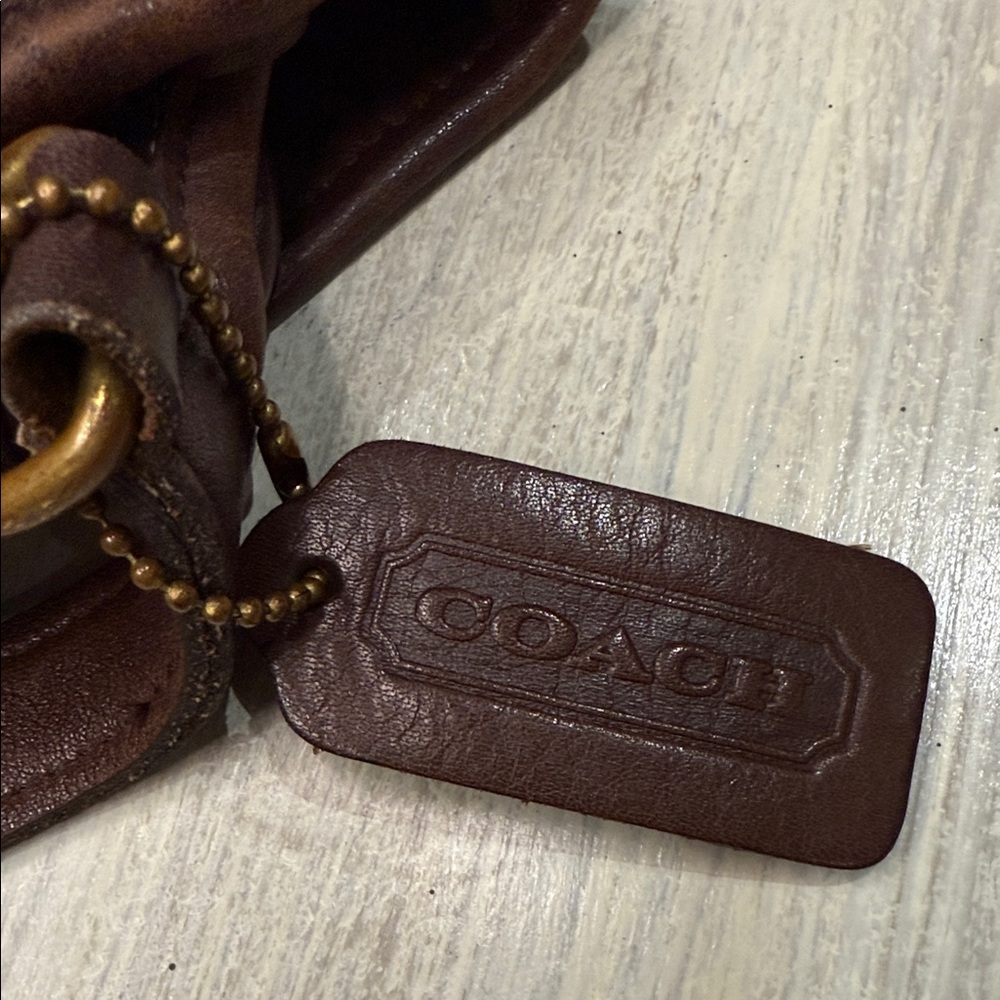 Vintage Coach Legacy Flap Brown Leather Crossbody Bag - Picture 9 of 11